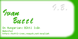 ivan buttl business card
