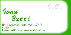 ivan buttl business card